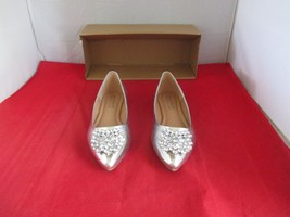JOURNEE COLLECTION Women&#39;s Renzo Jeweled Flats $90 - US Size 9 - Silver ... - £23.32 GBP