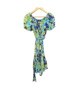 MSK Womens size 6 Multicolor Sheer Elastic Shoulder Cover Dress With Blu... - $27.04 CAD