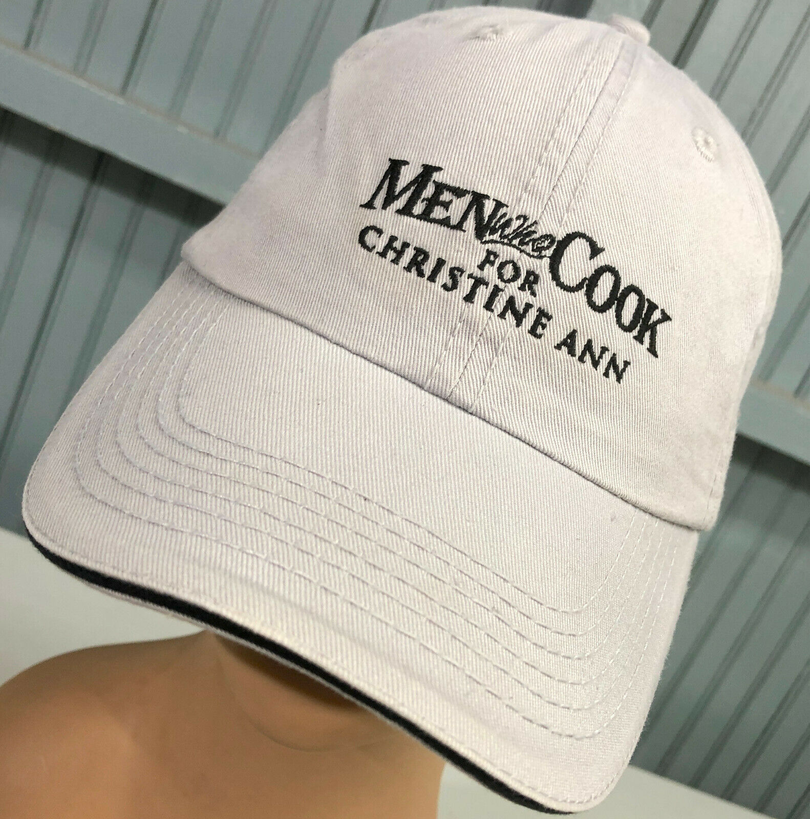 Men Who Cook For Christine Ann Adjustable Baseball Hat Cap - £13.64 GBP