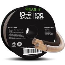 GearIT 10 Gauge Speaker Wire (100 Feet), Copper Clad Aluminum, CCA Thick Gauge C - £65.64 GBP