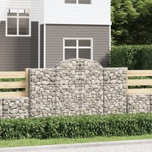 vidaXL Galvanized Iron Gabion Basket - Silver, Noise-Reducing, Outdoor Use - $5,225.64 MXN