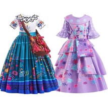 Encanto Madrigal Isabela Dress Girls Mirabel Cosplay Halloween Princess ... - £14.19 GBP+