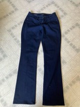 Loft  Curvy Sexy boot pockets Jeans Women SZ 27 / 4 Dark Wash Stretch - £21.84 GBP