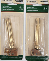 Gatehouse 4-in Polished Brass Plated Slide Bolts Gold Entry Door Guard L... - $12.00