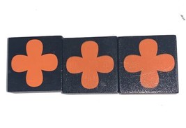 Qwirkle Replacement OEM 3 Orange Clover Tiles Complete Set - £5.95 GBP