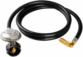 Propane Regulator and Hose 6FT Elbow Adapter for Blackstone 17 inch and ... - $45.48