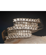 White Gold Diamond Cluster Ring 18ct 0,6ct Preowned Vintage Wedding Anni... - £1,550.80 GBP