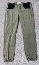 Paige Mayslie Maternity Jogger Pants Womens 35 Vintage Ivy Green Stretch... - $29.69