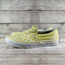 VANS Classic Slip-On Checkerboard Yellow White Skate Shoes Youth Kids Si... - $19.59