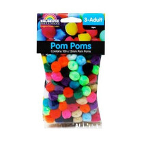 Pom Poms 13mm 100pcs - £25.29 GBP