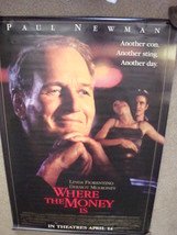 WHERE THE MONEY IS - MOVIE BANNER - STARRING PAUL NEWMAN - $45.00