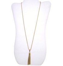 Joan Rivers Gold Tassel Necklace 30 inch Long Wheat Chain - £14.24 GBP