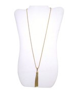 Joan Rivers Gold Tassel Necklace 30 inch Long Wheat Chain - £14.01 GBP