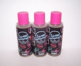 Victoria&#39;s Secret Sweet Summer Fragrance Mist - Pink Sugar Caramel Hibiscus x3 - £24.66 GBP