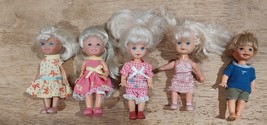 LOT OF 5 - 4&quot; Dolls: Marked 1994 Mattel, 1996 M.11, M &amp; C Doll - £15.14 GBP