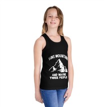 I Like Mountains Kids Tank Top Baby Toddler Joke Funny Tee Campfire - $25.75
