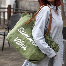 Women Canvas Shoulder Bag Beloved Embroidery Daily Shopping Bags Students Books  - £44.99 GBP