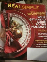 Real Simple November 2011 Life Made Easier Magazine Your Get Ahead Guide New - £7.80 GBP