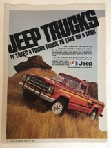 1980 Jeep 4 Wheel Drive Vintage Print Ad pa6 - £6.22 GBP