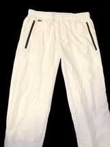 Lacoste Sport White Track Pants Mens M Zip Ankle Drawstring New image 2