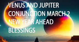 March 2ND Jupiter Venus Conjunction Year Ahead Blessings Magick Witch - £32.36 GBP