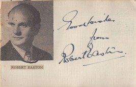 Leslie Woodgate WW2 Music Conductor Robert Easton 2x Autograph - £15.01 GBP