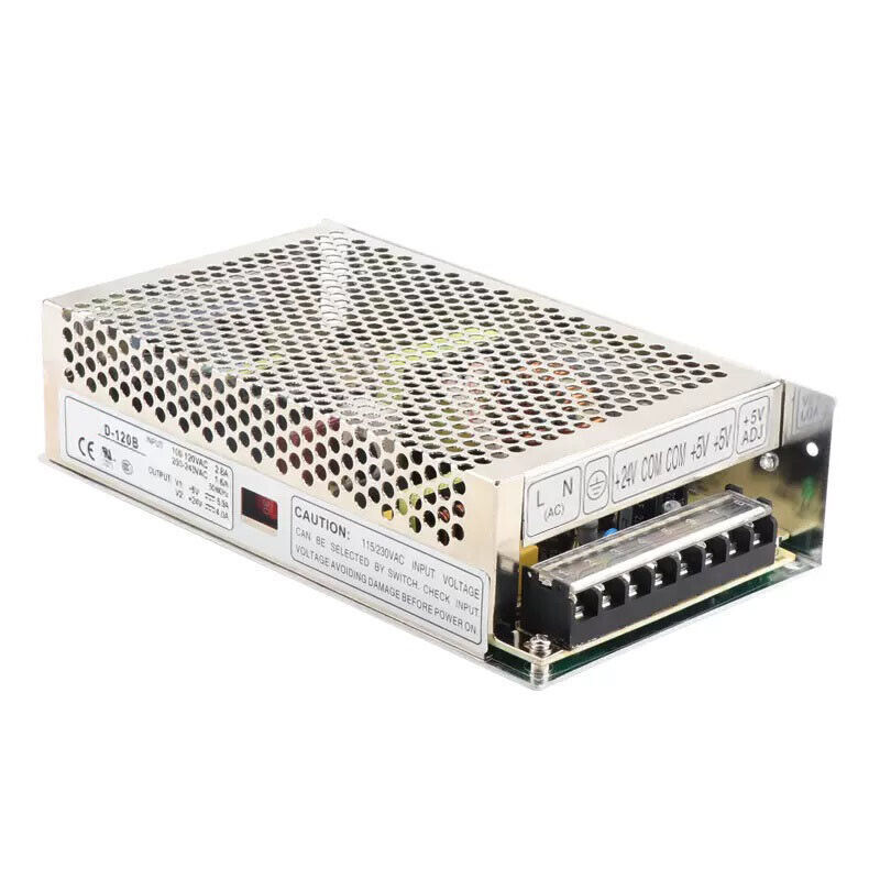 1PC For MEAN WELL D-120B 5V6A 24V4A Switching Power Supply D-120A 5V12A ... - $83.79