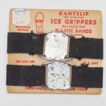 Vintage Shoes 1950S Mens Kantslip Ice Grippers Unused On Display Cardboard - £45.20 GBP