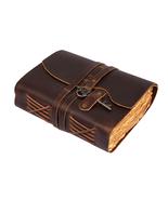 Handmade Vintage Leather Diary -6x4Size Chocolate Brown Color. - $50.00