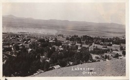 Vtg 1924-49 Azo RPPC Vero Foto Cartolina Lakeview, Oregon Antenna Vista - £28.77 GBP