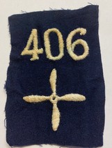 WWI, U.S. ARMY, AIR SERVICE, 406th AERO CONSTRUCTION SQUADRON, PATCH, OR... - £19.78 GBP