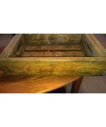 Vintage Soda Pop Coca Cola Wood 1 Section Crate Storage Have a Coke Yellow - £31.45 GBP
