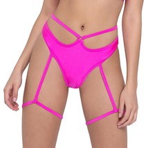 Strappy Thong Back Shorts O Ring Leg Garters Wraps Straps Hot Pink Rave ... - $35.99