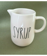 RAE DUNN &quot;SYRUP&quot; White Artisan Collection By Magenta Small Pitcher LL - $25.60 CAD