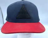 Neff Hat Navy Red Snapback Cap Braving The Elements Custom Goods Adjustable - $11.64