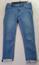 Juicy Couture Jeans Womens Size 4 Blue Denim Cotton Straight Leg Stretch Pockets - £14.50 GBP