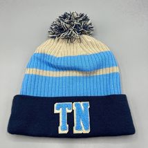 Tennessee Titans Hat Men Blue Fanatics Cuffed Beanie Pom Pom Cap New Adult - $12.24