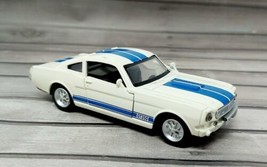 1966 Ford Shelby Mustang GT-350 - White &amp; Blue - New Ray - Diecast Speed... - £9.62 GBP
