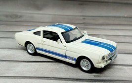 1966 Ford Shelby Mustang GT-350 - White &amp; Blue - New Ray - Diecast Speed... - £9.79 GBP