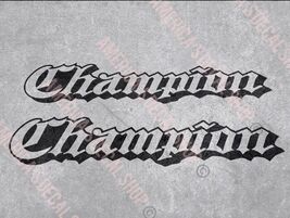 OEM Vintage Champion 90’s  Boat Yacht Flat Decals 2PC Set New Oracle USA - $29.69