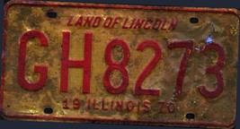 Vintage Illinois License Plate - Single Plate 1979 Crafting Birthday - £23.75 GBP