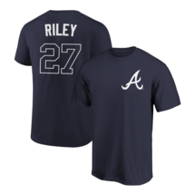 Austin Riley T-Shirt Atlanta Braves Player Name &amp; Number Soft Jersey Tee - £15.02 GBP