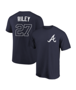 Austin Riley T-Shirt Atlanta Braves Player Name &amp; Number Soft Jersey Tee - $373.29 MXN