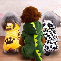 Autumn And Winter Dog Pet Costume Collection: Cozy Coral Fleece Cartoon Style - £11.90 GBP