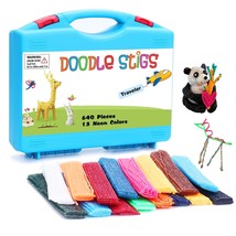 (640 Pieces And 1 Travel Case) Wax Yarn Sticks | 6-Inch, 13 Neon Colors ... - $29.32
