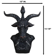 Solve Et Coagula Pentagram Evil Eye Satan Sabbatic Goat Idol Baphomet Figurine - £62.68 GBP