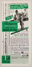 1955 Print Ad Shakespeare Hollow Fiber Glass Wond-O-Rod Fishing Rods Kal... - £8.71 GBP