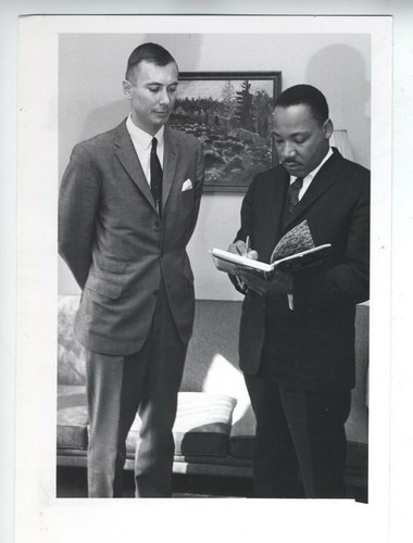 Martin Luther King Jr. Collage of Protest and Speech B&W Vintage 8x10 Photo Item image 3