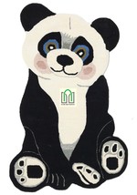 Hand Tufted Rug Panda Animal Skin Wall Hanging Handmade Carpet For Bedroom  - £119.08 GBP