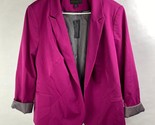 Worthington Womens 3X Lafayette Pink Rose Blazer Jacket w/ Houndstooth L... - $34.95